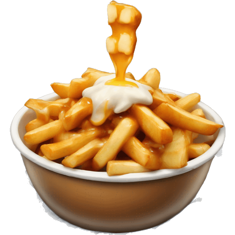 Poutine qui mange de la poutine  emoji