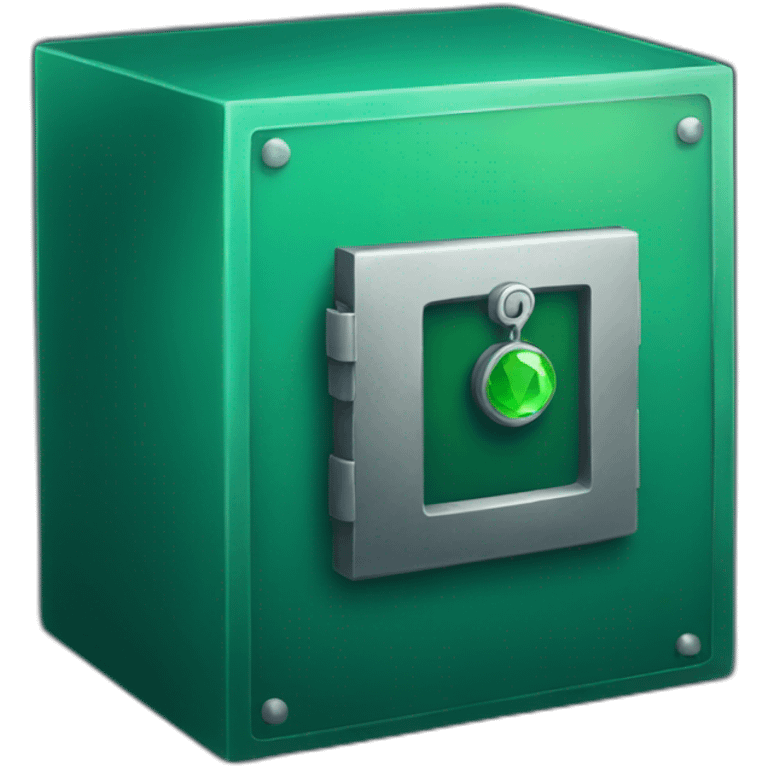 safe, emerald emoji