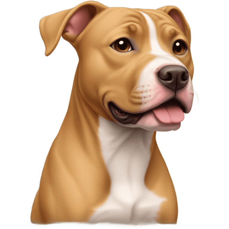 Light brown pit bull emoji