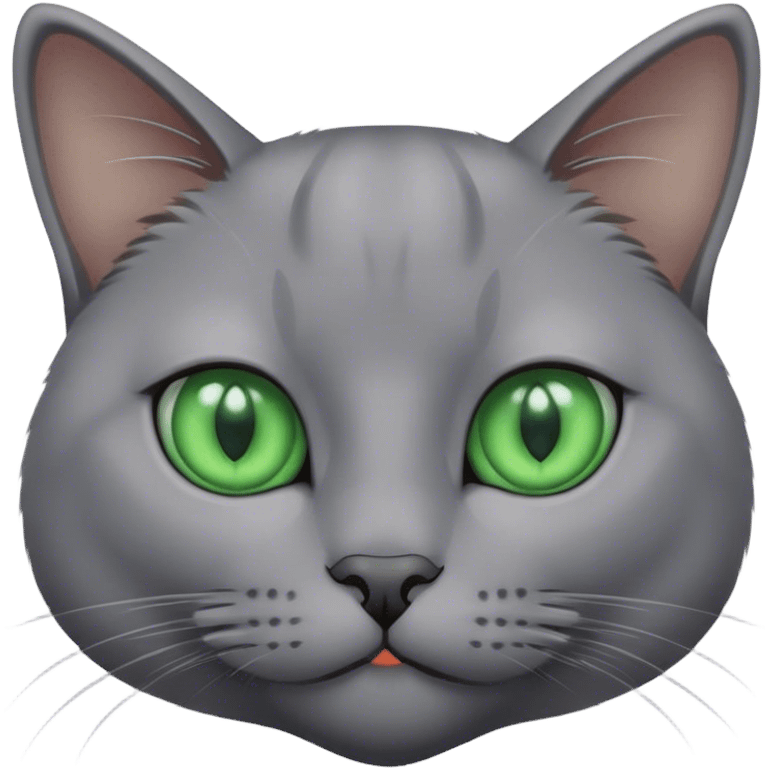 Grey cat emoji