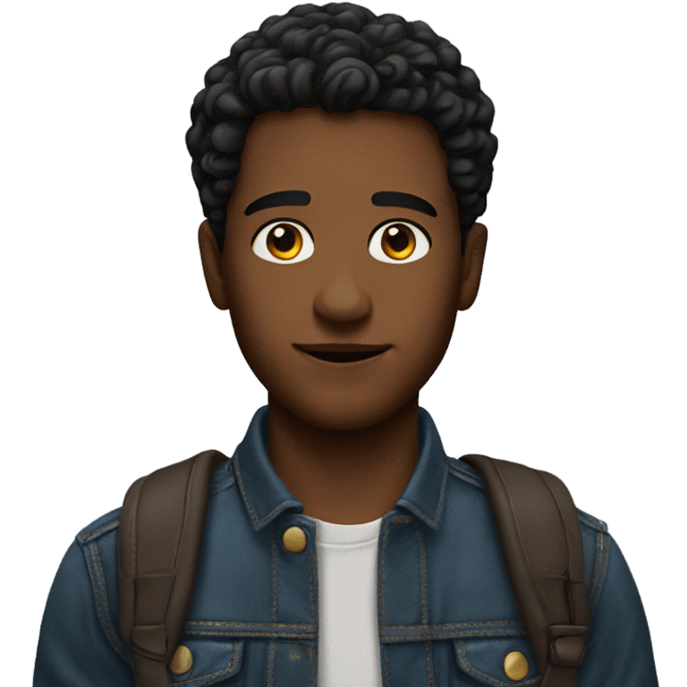 realistic portrait of solo boy emoji