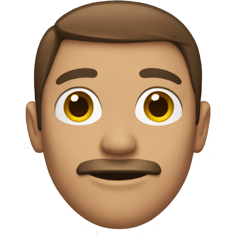 man with short brown hair emoji