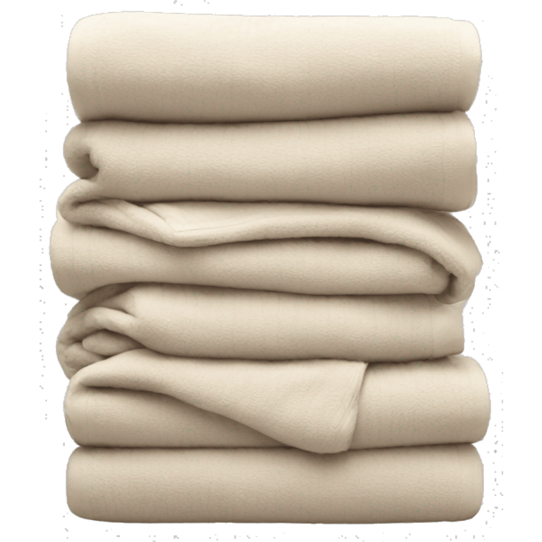 cosy blanket stack beige emoji