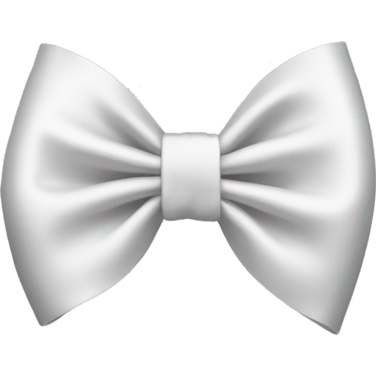 white satin bow emoji