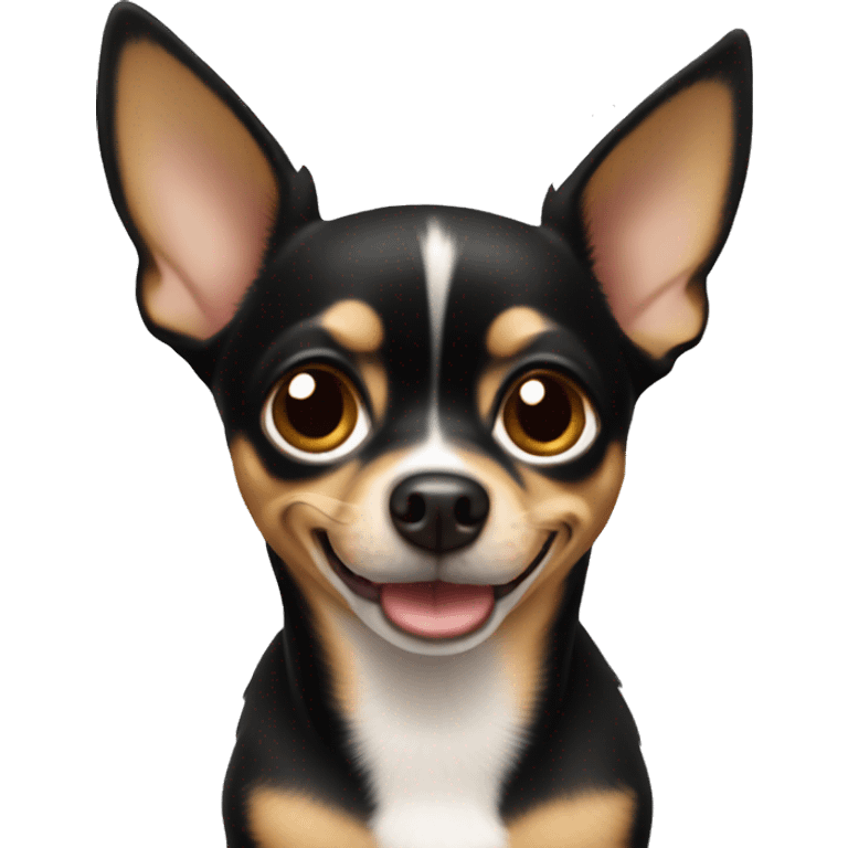 Black and tan chihuahua  emoji