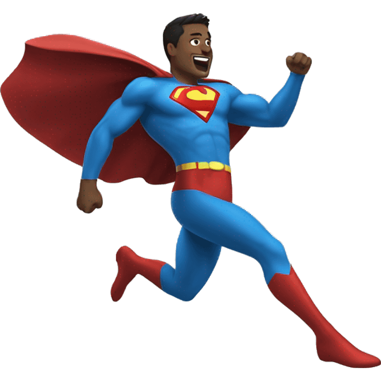 super man is flying emoji