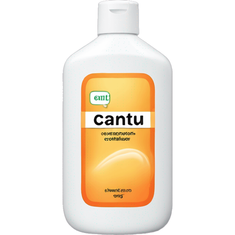 large bottle of hair conditioner with a label that says cantu emoji