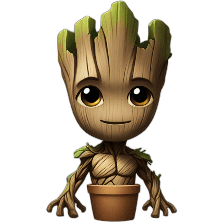 Strong groot galaxy guardians emoji