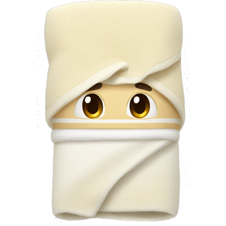 Cream warm towel  emoji