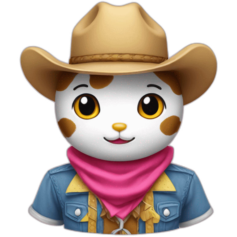 hello kitty cow boy emoji