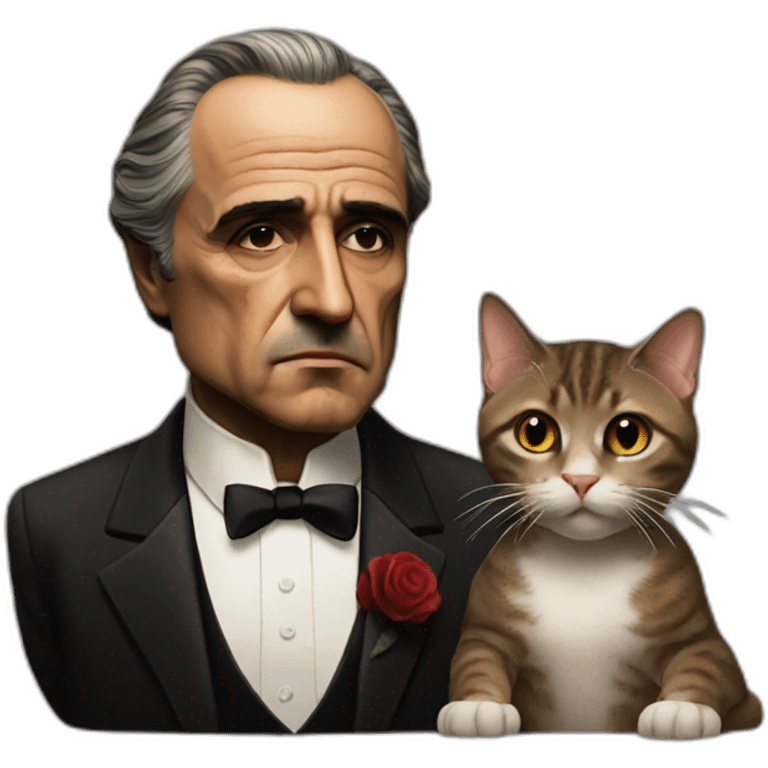 the godfather and cat emoji