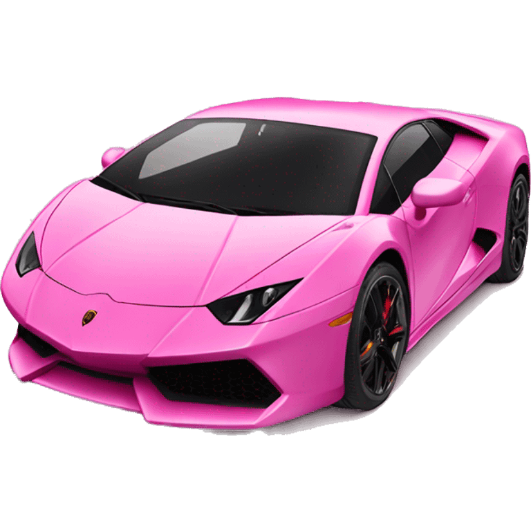 Pink lamborghini  emoji