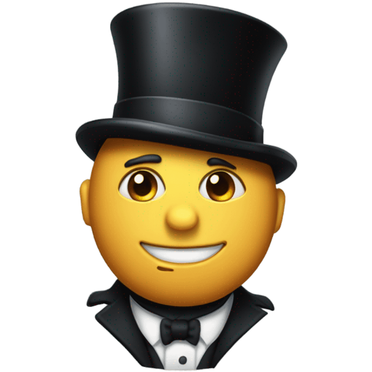 Butt with a top hat  emoji