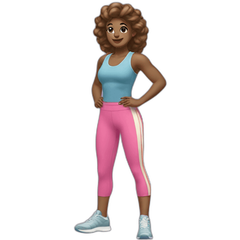 retro workout clothes emoji