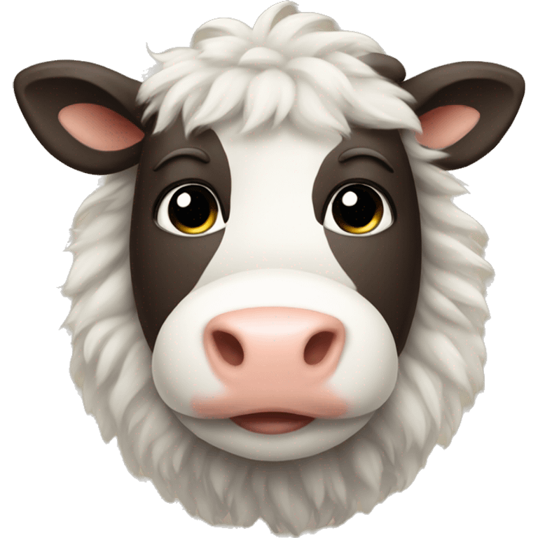 fluffy cow  emoji