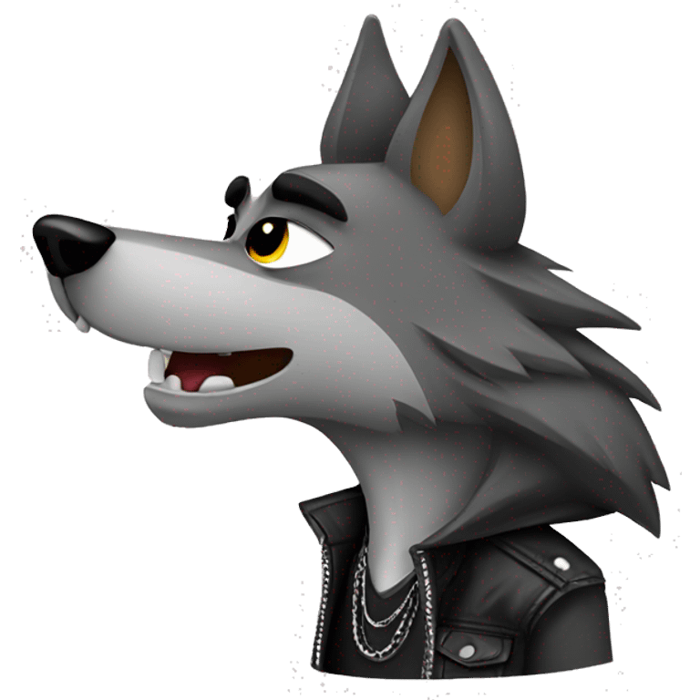 rocker wolf emoji