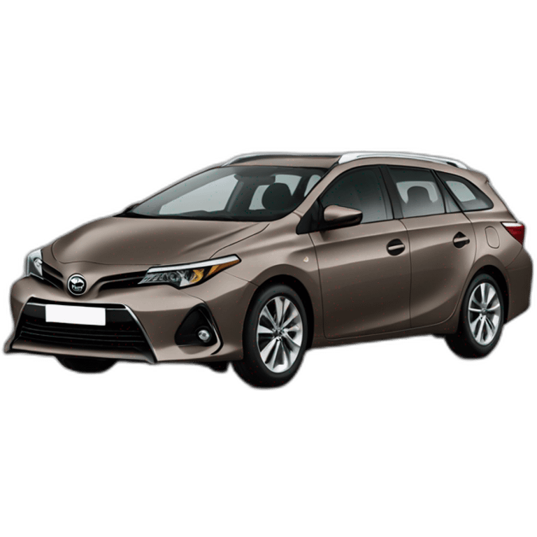 Brown Grey Toyota auris touring sports emoji