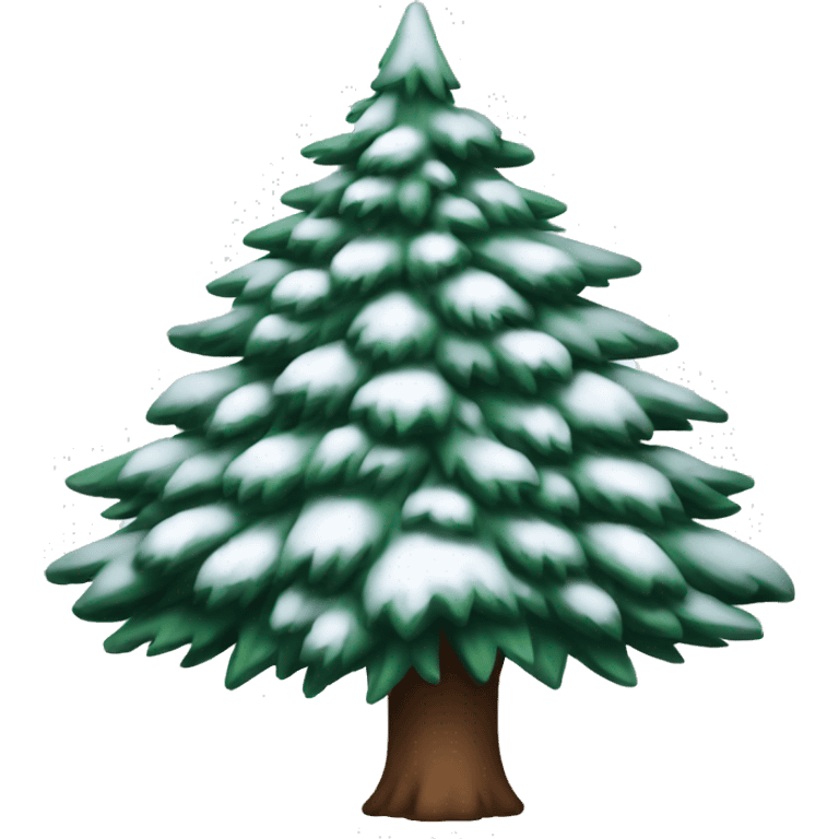 Winter evergreen tree emoji