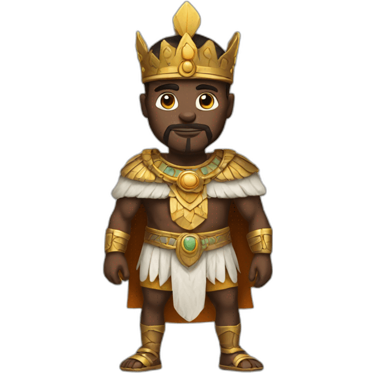 ancient african king full-body emoji