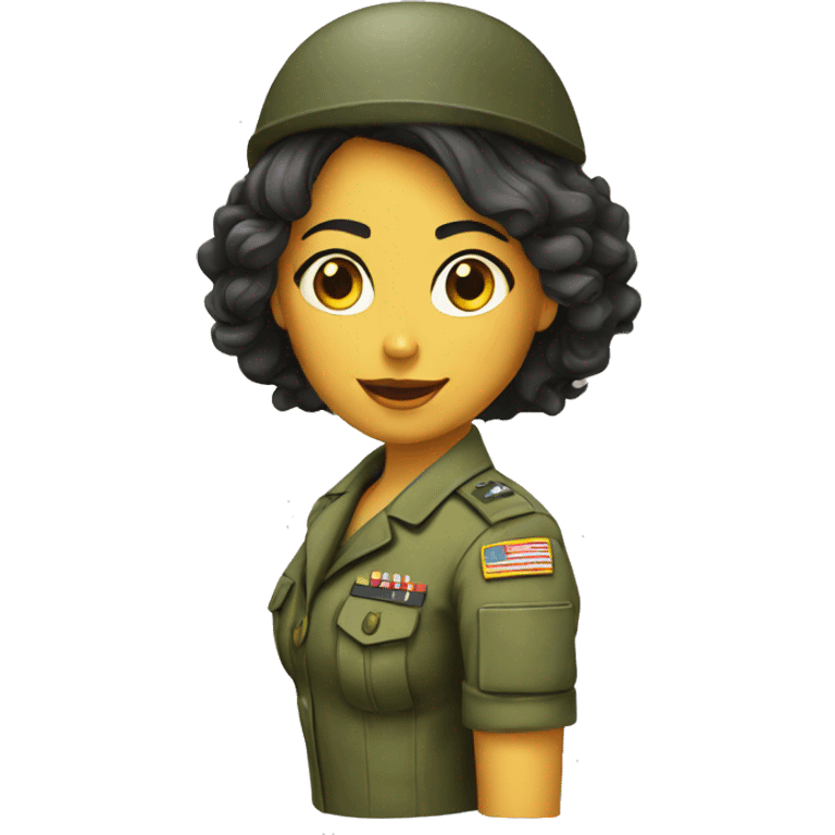 Chica militar emoji