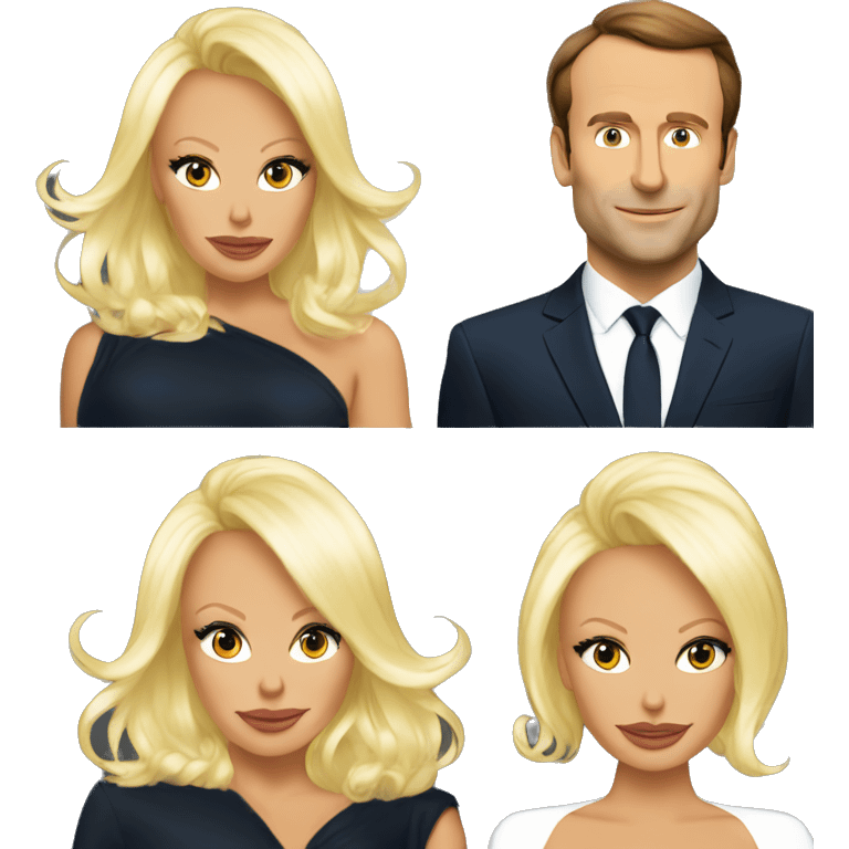 Macron pamela anderson emoji