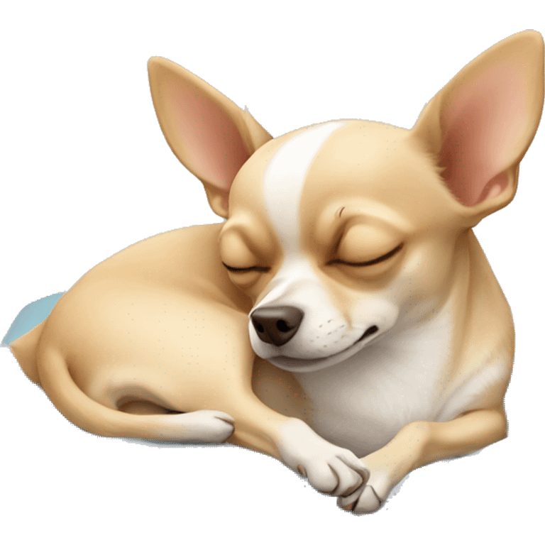 Chihuahua sleeping  emoji