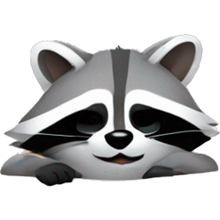 raccoon in bed emoji