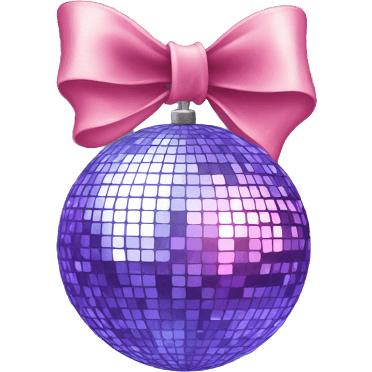 Disco ball with a bow emoji