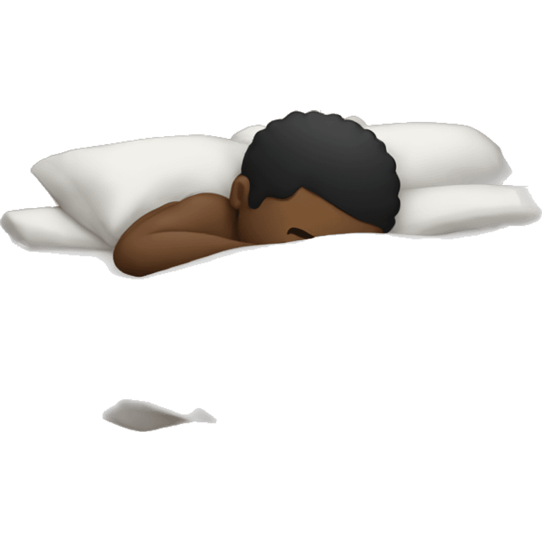 Black man sleeping  emoji