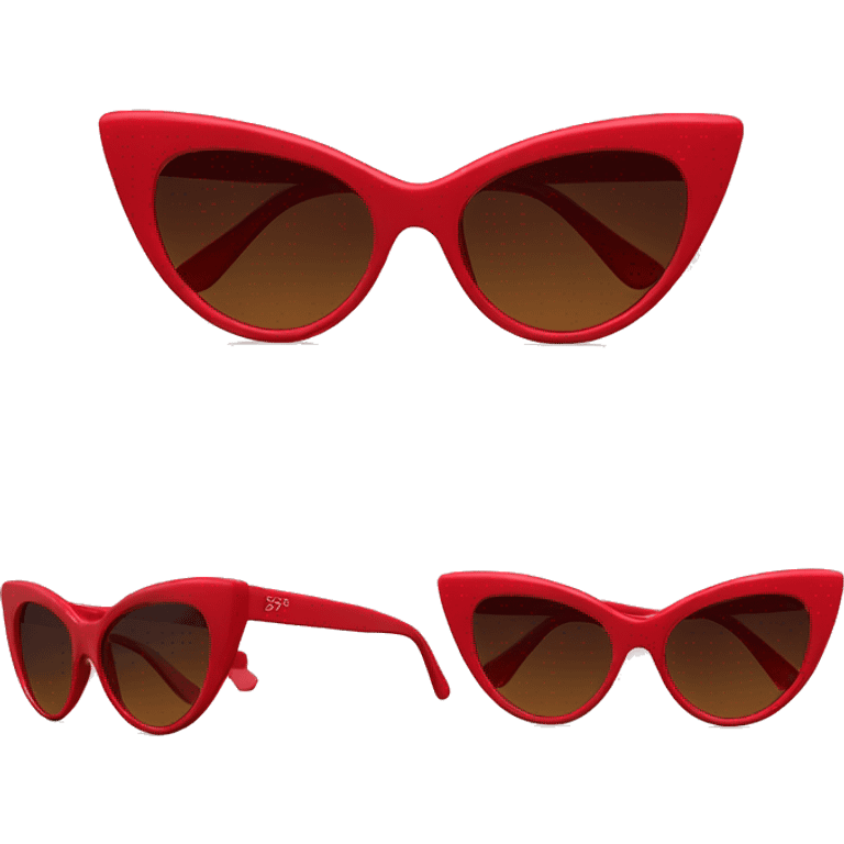 taylor swift red cateye sunglasses emoji