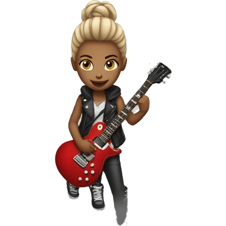 Rocker girl emoji