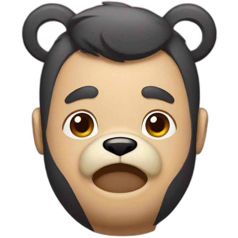 gay bear, asian emoji