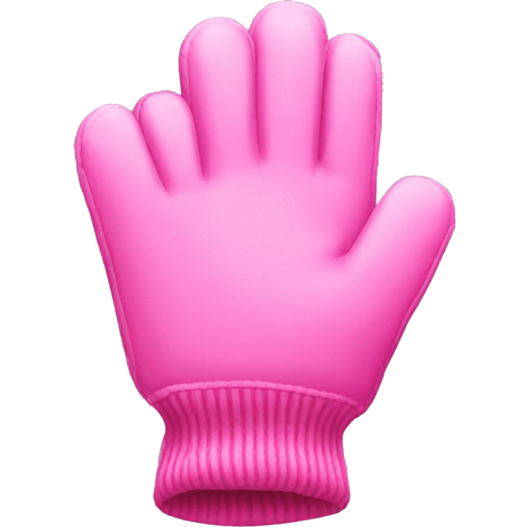 pink winter gloves emoji