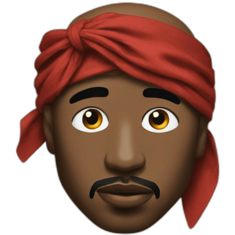 tupac bandana emoji