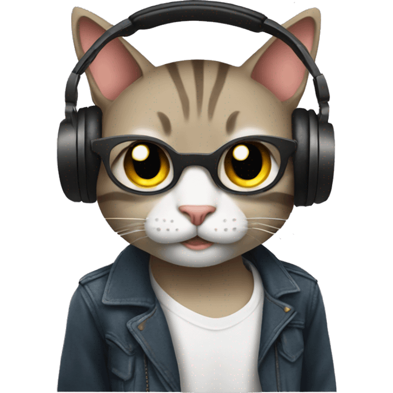 Cat DJ emoji