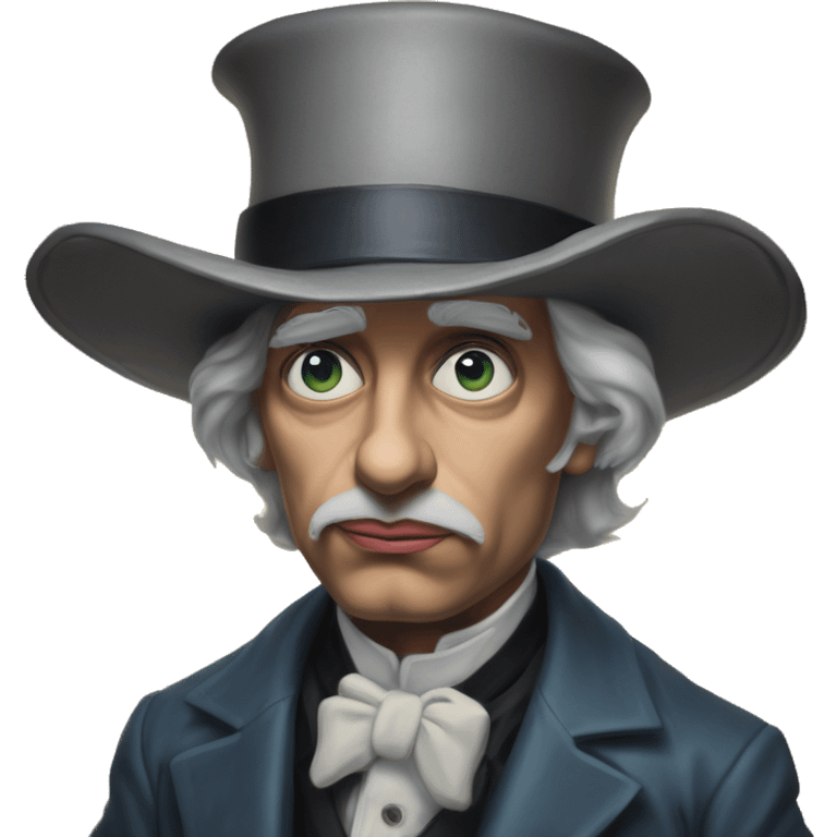 Dystopian startup founder in Uncle Scrooge style, oil paint, mysterious eyes, intricate lips, masterpiece portrait, beautiful, desirable, logical emoji