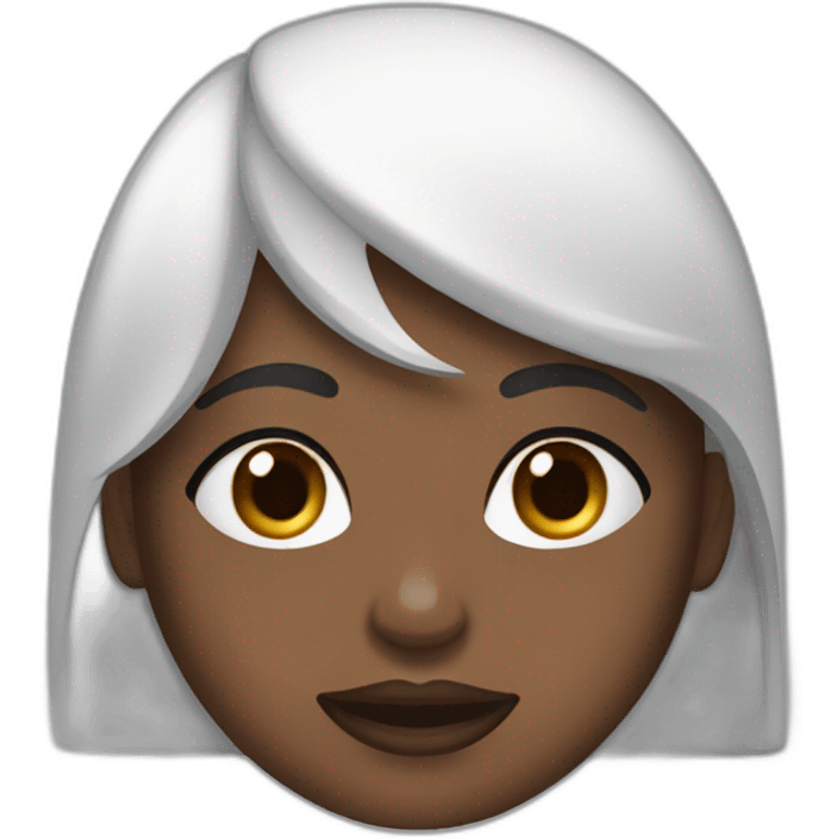 Une femme noire qui fait des soins sur son visage emoji