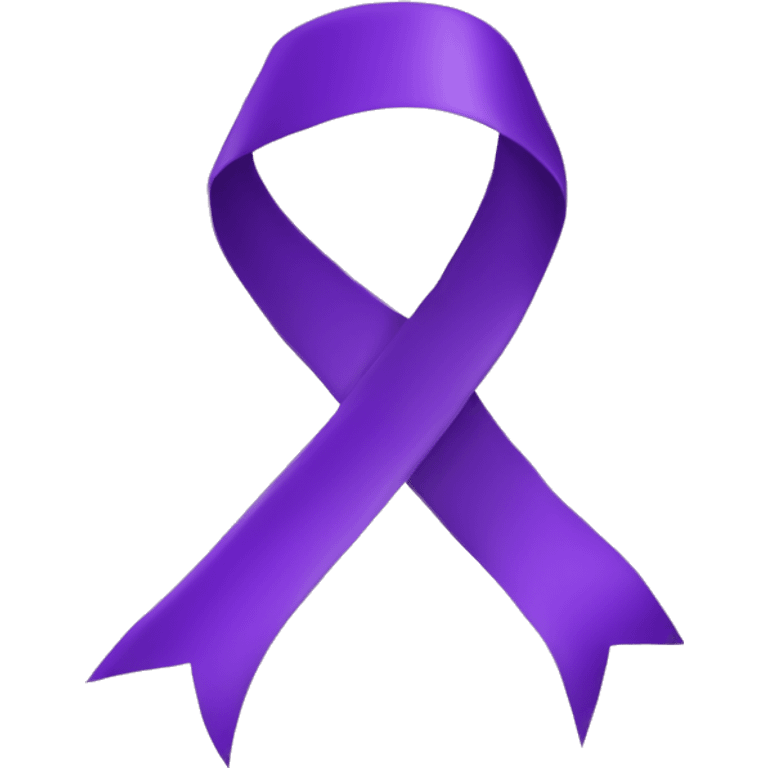 Purple ribbon with long end in both let and right corner and return 7 in middle of the ribon not emoji