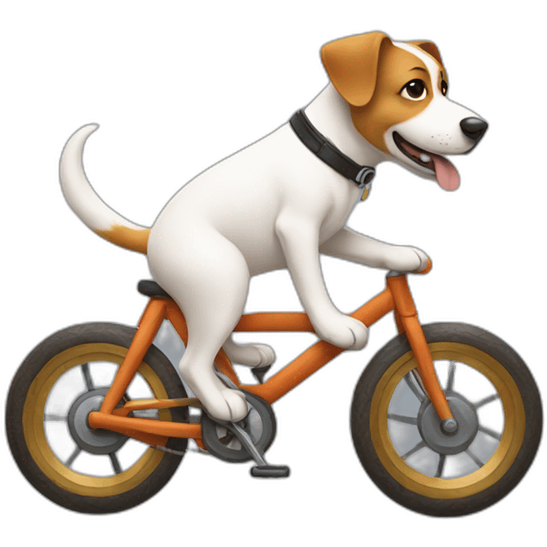 dog on a bike emoji