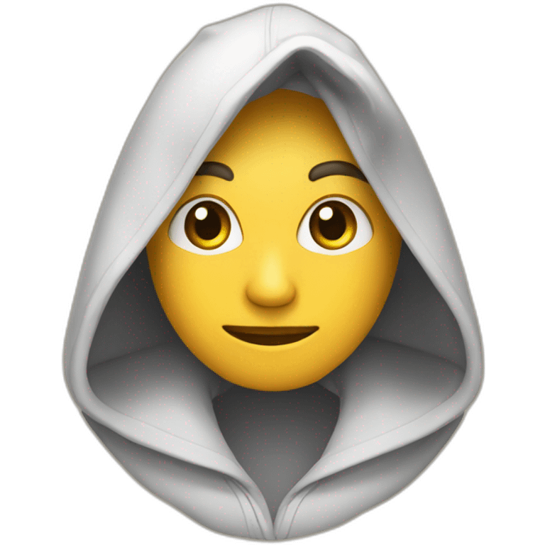 Pers avec capuche  mèche emoji