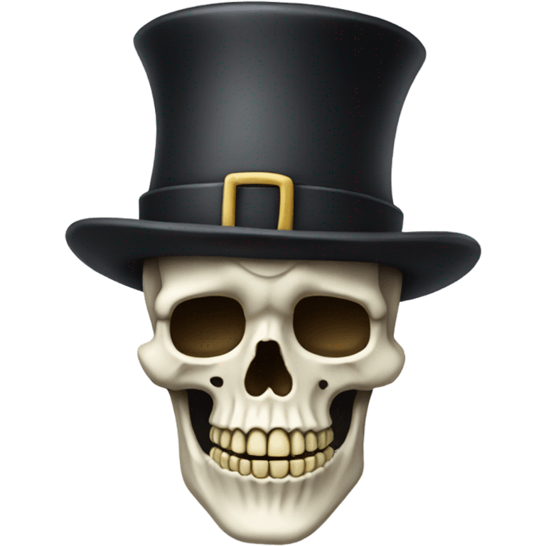 Skeleton with hat and beard emoji