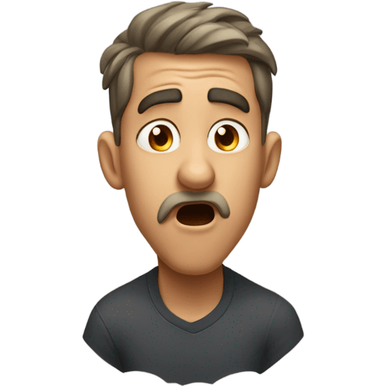 Random guy mewing emoji