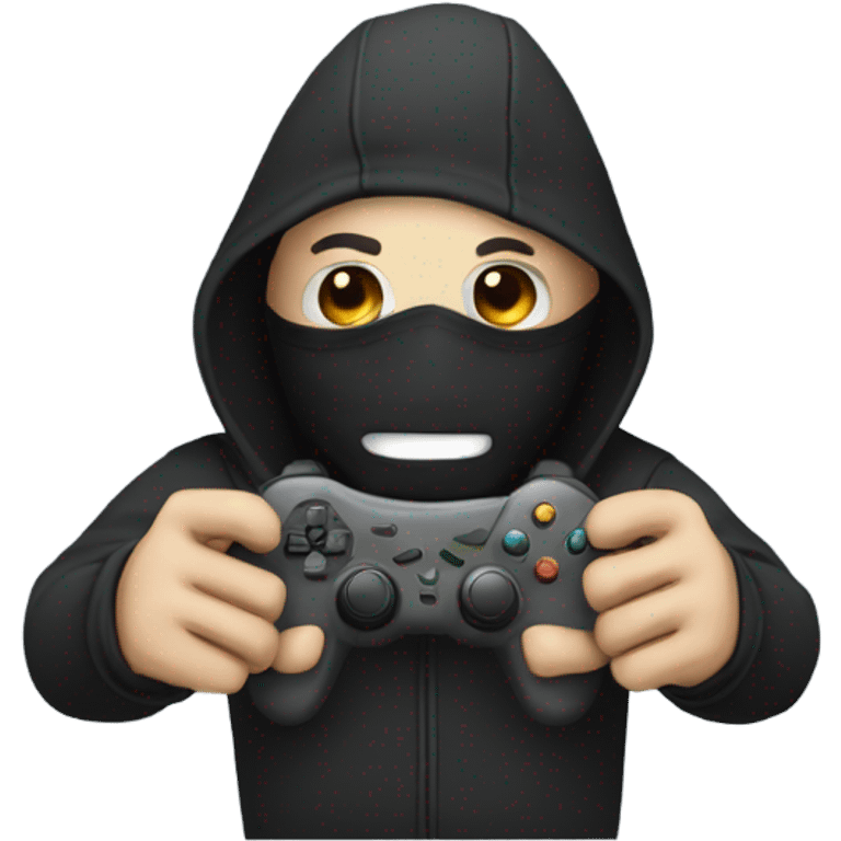 robber holding controller  emoji