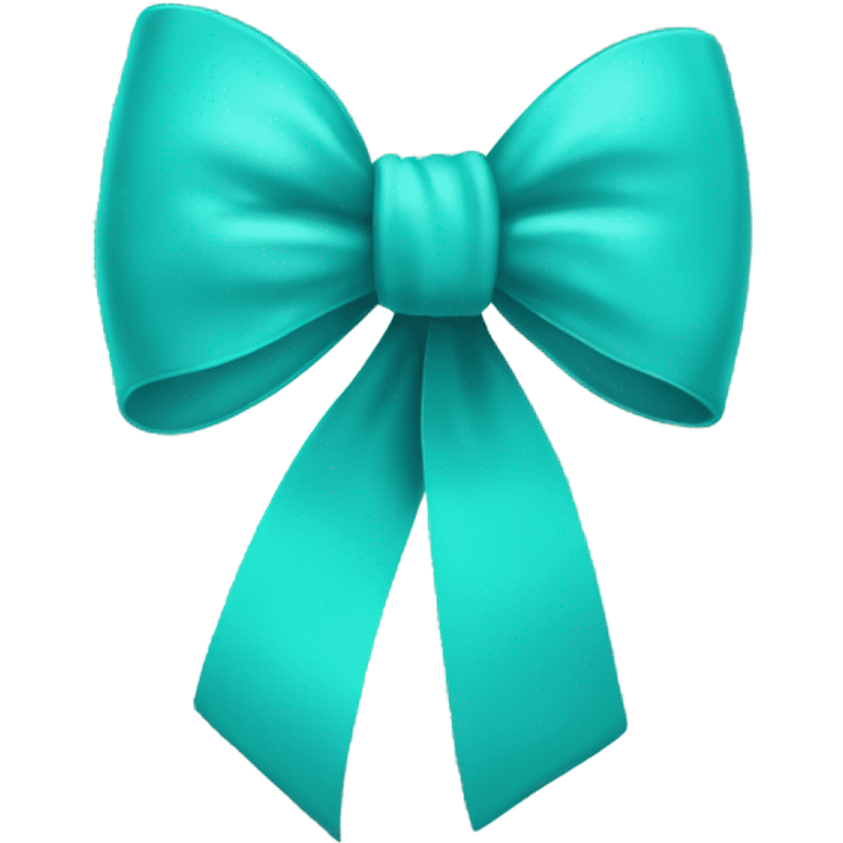 turquoise bow emoji