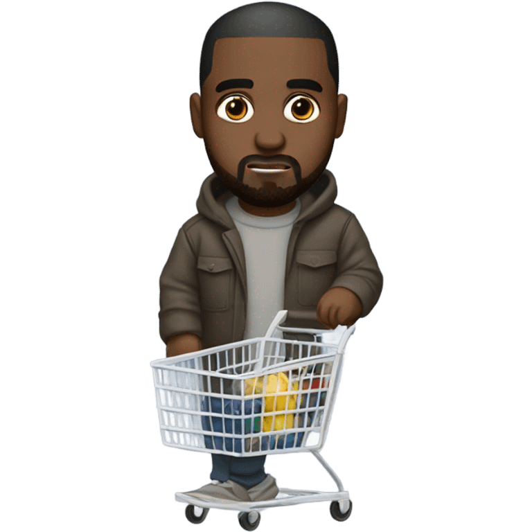 Kanye West shopping at Aldi’s emoji