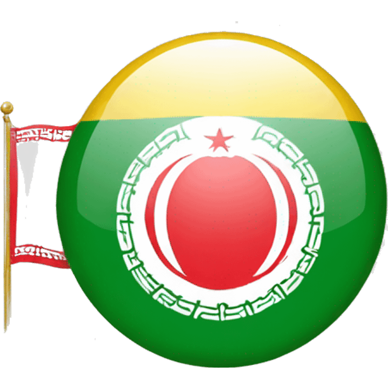 Flag of Iran lion and sun emoji