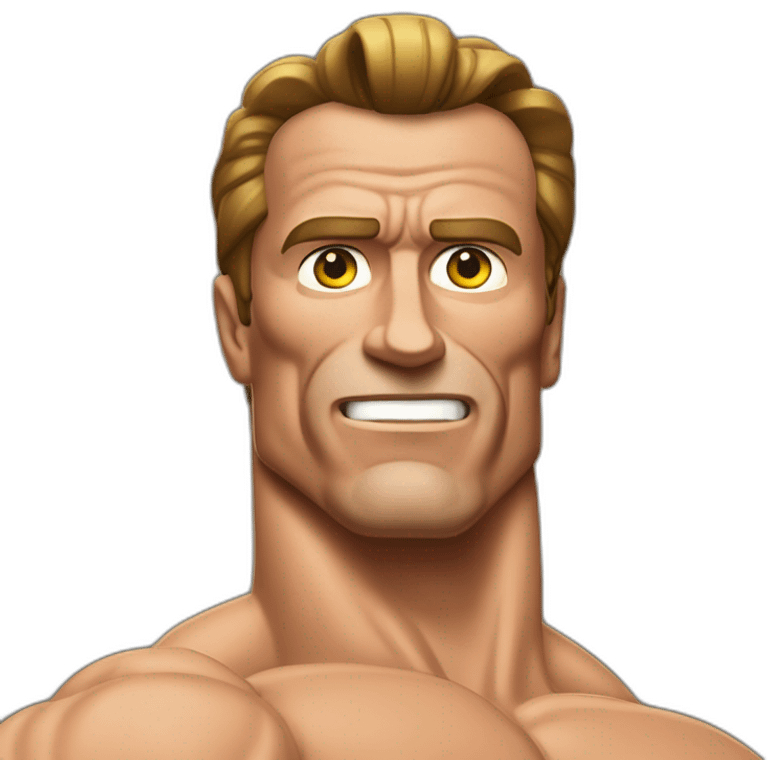 Arnold Schwartzenegger Fleming muscles emoji