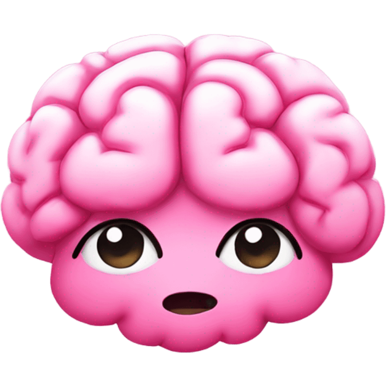 pink cute brain emoji