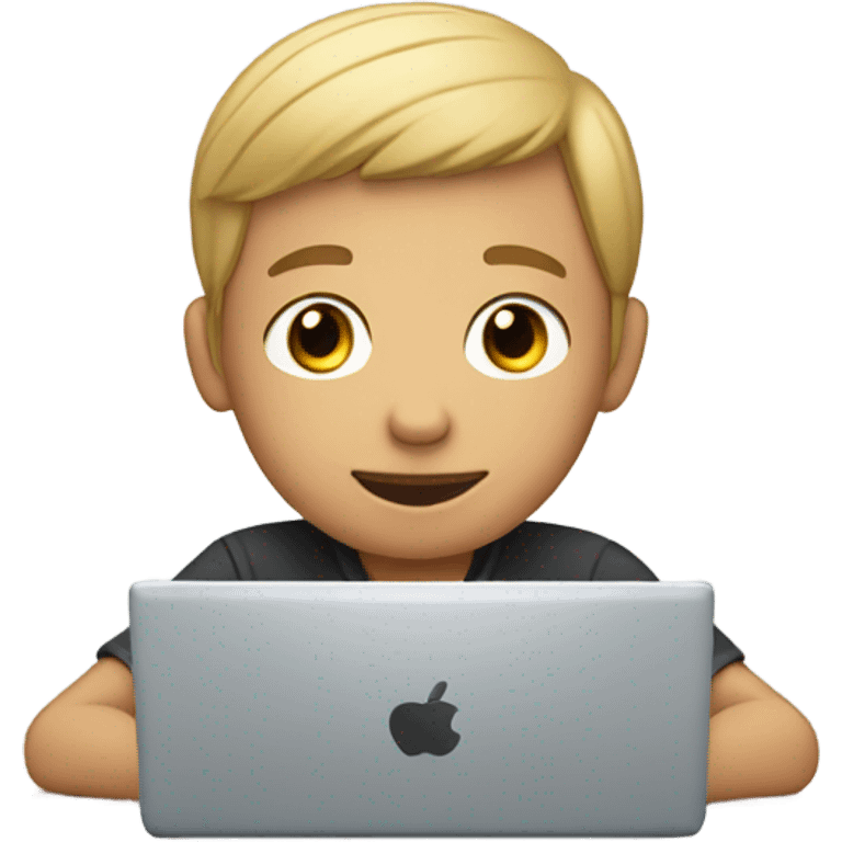 computer boy, light complexion  emoji