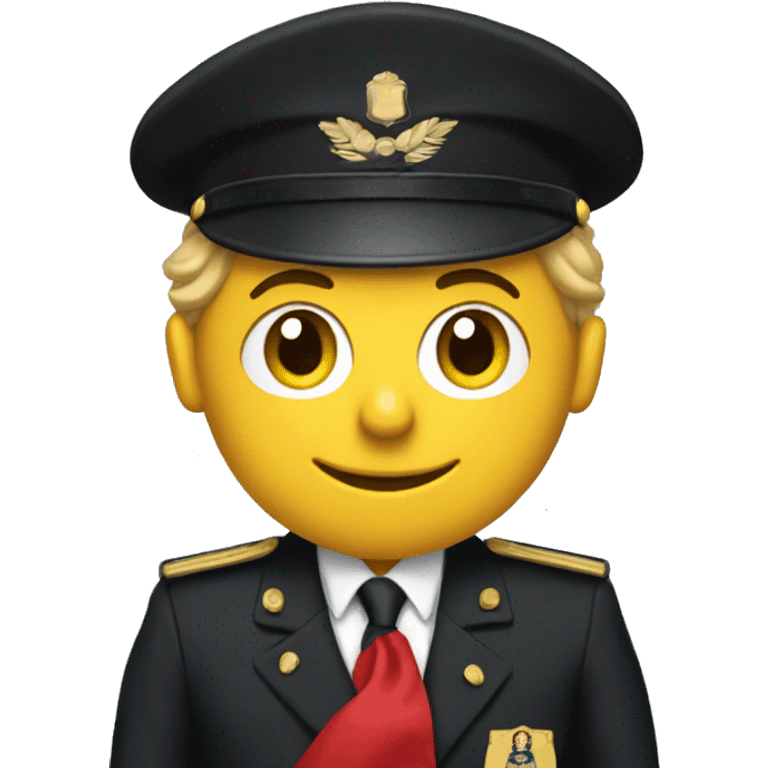 macron with a mac donald's uniform emoji